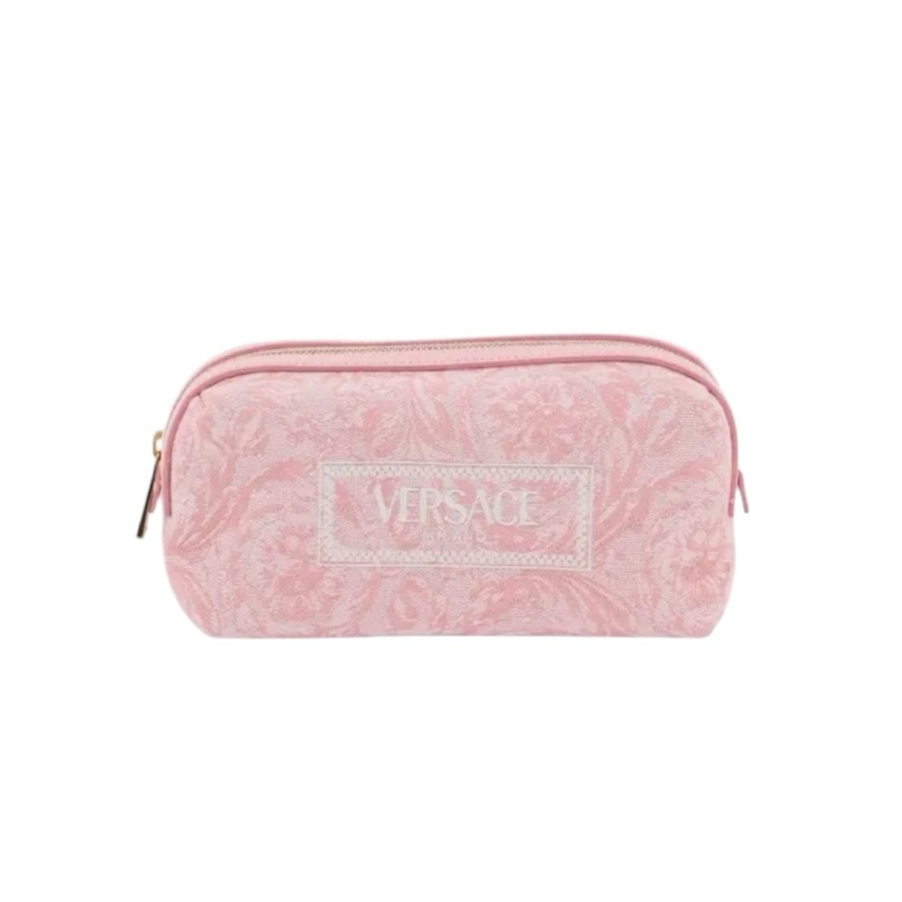 Versace Pink Barocco Travel Case